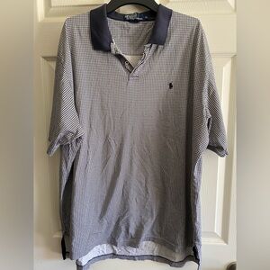 Ralph Lauren Black and White Checkered Polo Shirt